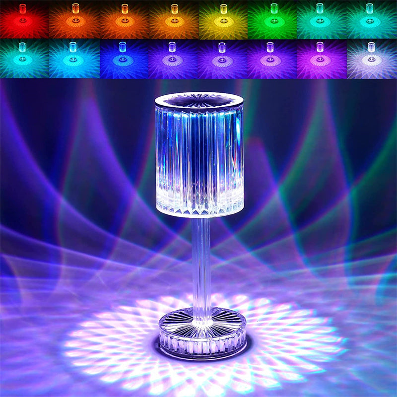 Crystal Diamond Table Lamp Night Light